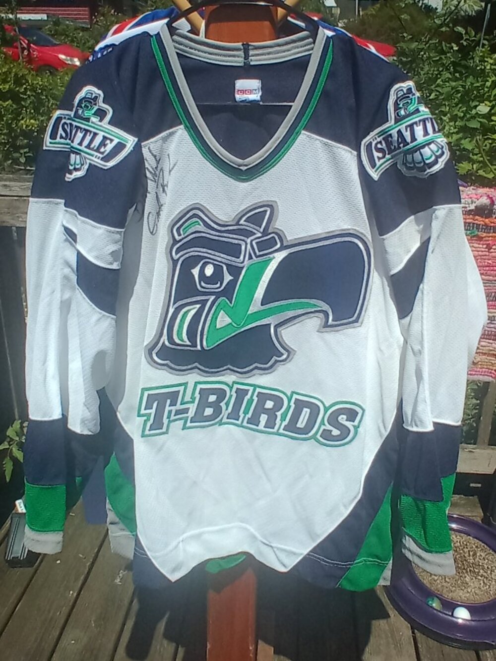 90s Seattle Thunderbirds Fully stitched WHL Hockey Jersey